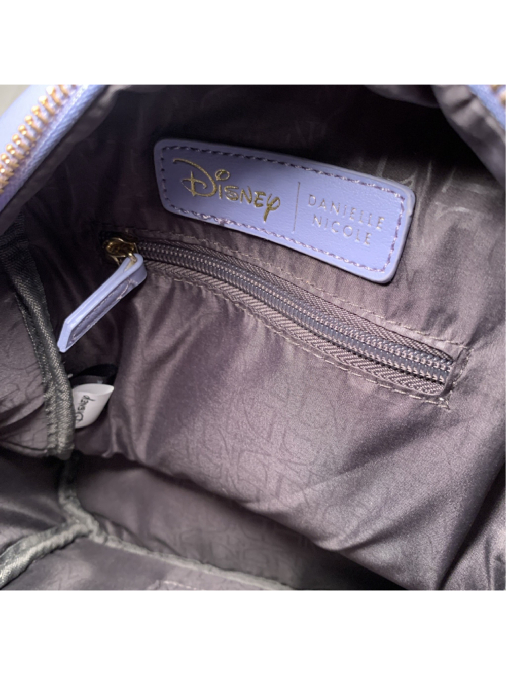 Disney Danielle Nicole Rapunzel Mini Backpack - Purple Faux Leather With Gold Ac - Picture 10 of 11